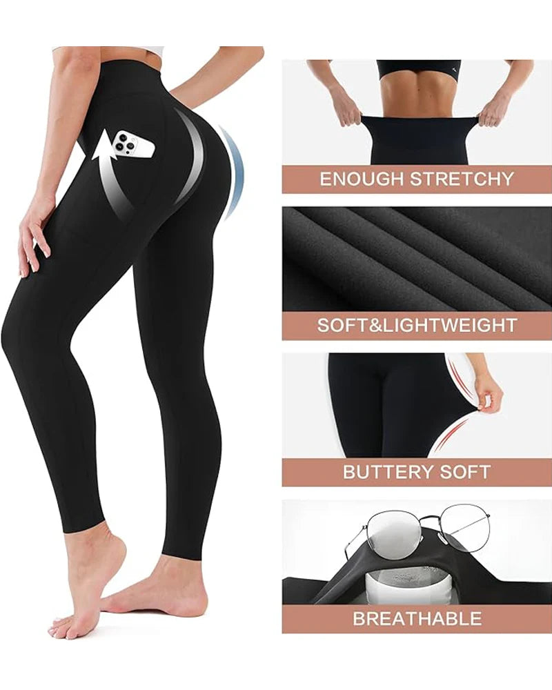 High Waisted Butt Lifting Tummy Control Leggings